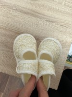 Detské topánočky bielo zlaté